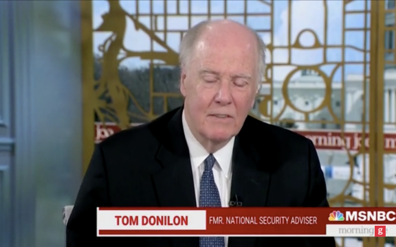 Thomas E. Donilon speaking at a security conference